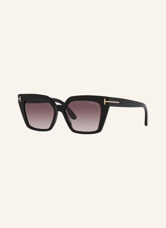 TOM FORD Sunglasses TR001637 WINONA 1330S6 - BLACK/ PURPLE MIRRORED
