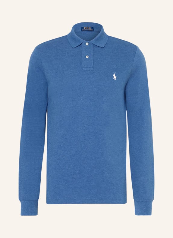POLO RALPH LAUREN Piqué polo shirt custom slim fit BLUE