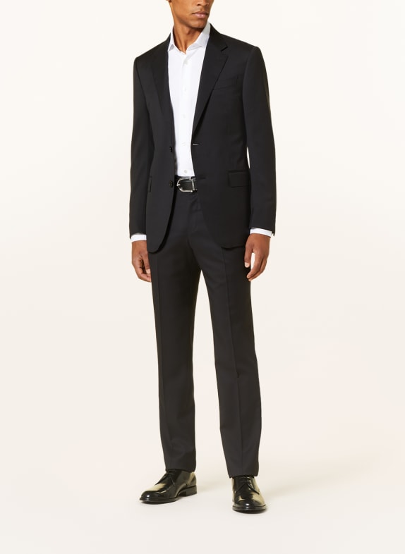 ZEGNA Oblekové kalhoty MILANO Slim Fit 525 BLACK