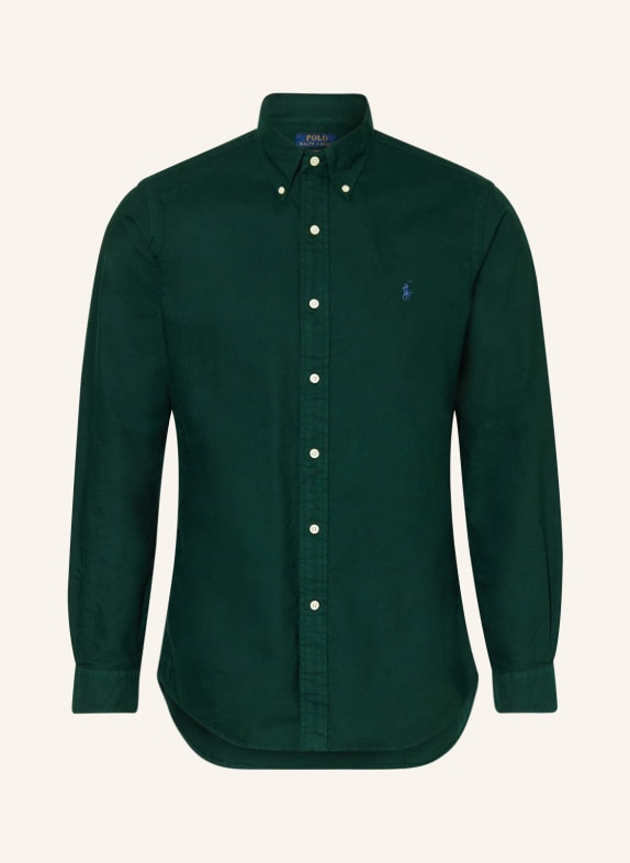 POLO RALPH LAUREN Oxford shirt custom fit DARK GREEN