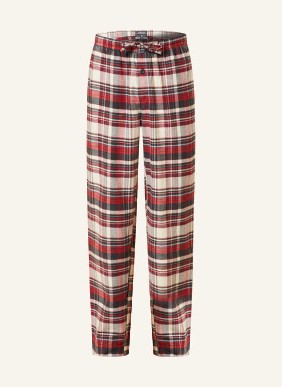 JOCKEY Schlafhose EVERYDAY aus Flanell ROT/ ECRU