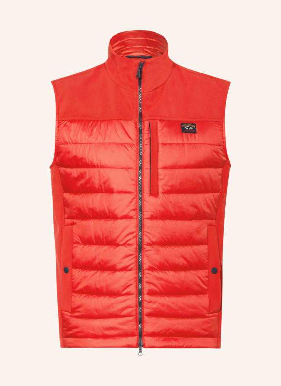 PAUL & SHARK Quilted vest RED