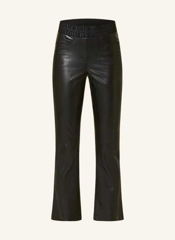 CAMBIO Trousers FELICE in leather look BLACK