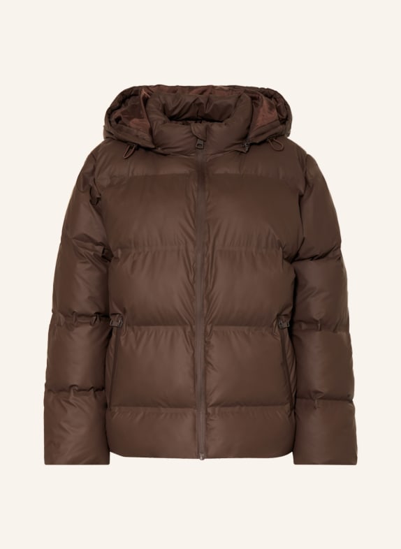 NEO NOIR Quilted jacket FOX with removable hood BROWN