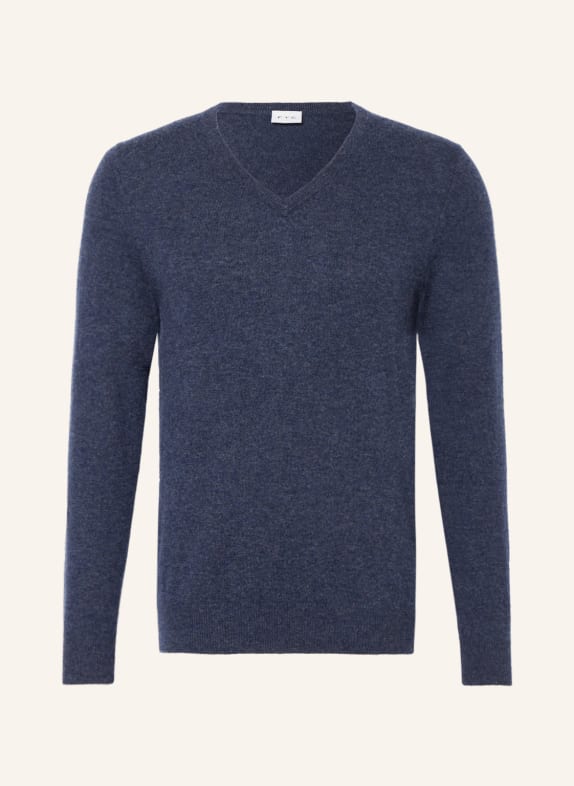 FTC CASHMERE Sweter z kaszmiru GRANATOWY