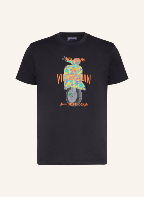 VILEBREQUIN T-Shirt PORTISOL DUNKELBLAU/ ORANGE/ GELB