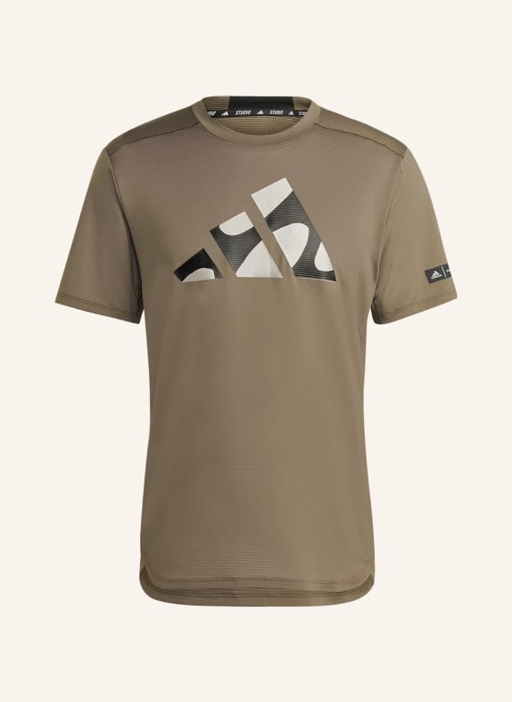 adidas T-Shirt DESIGNED FOR TRAINING KHAKI