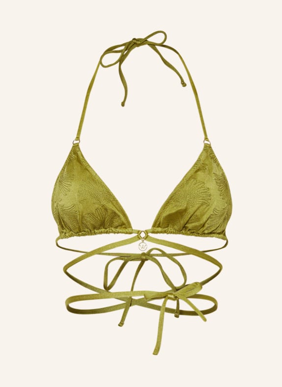 watercult Triangel-Bikini-Top SATIN CRAFT OLIV