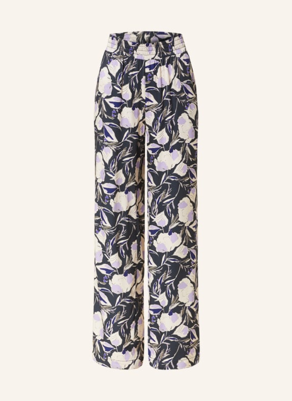 CATNOIR Wide leg trousers BLUE/ LIGHT BLUE/ CREAM