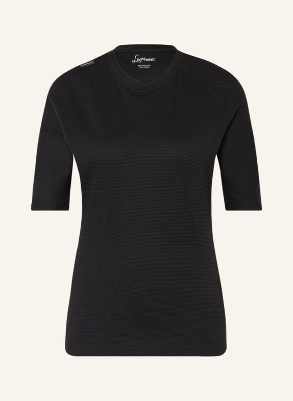 LaMunt T-shirt MARTINE with merino wool BLACK