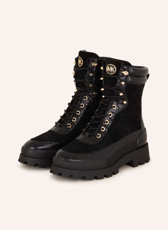 MICHAEL KORS Lace-up boots ROWAN 001 BLACK