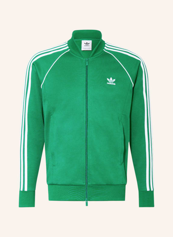 adidas Originals Sweatjacke mit Galonstreifen GRÜN/ WEISS