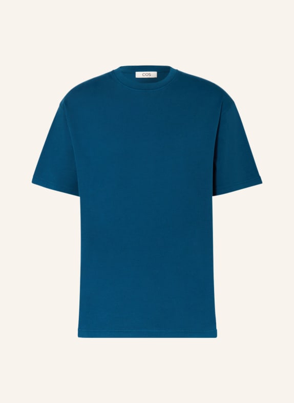 COS T-shirt DARK BLUE