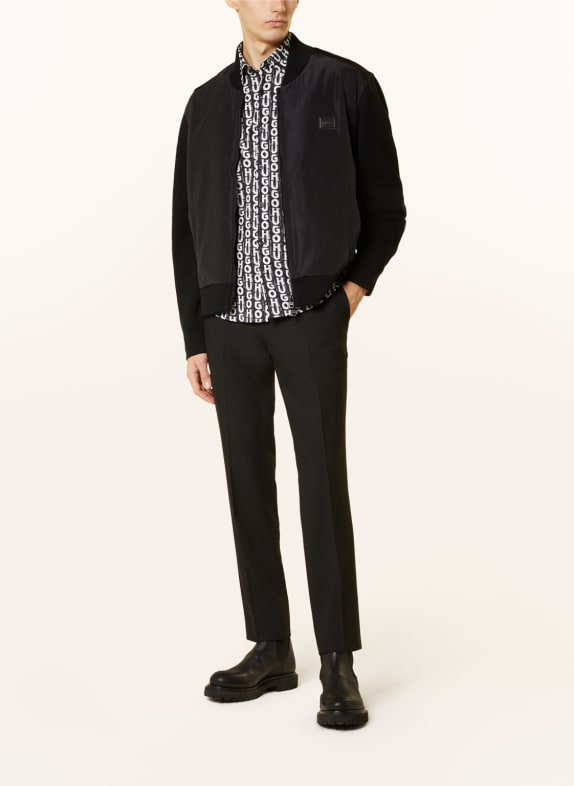 HUGO Blouson SOMBO im Materialmix