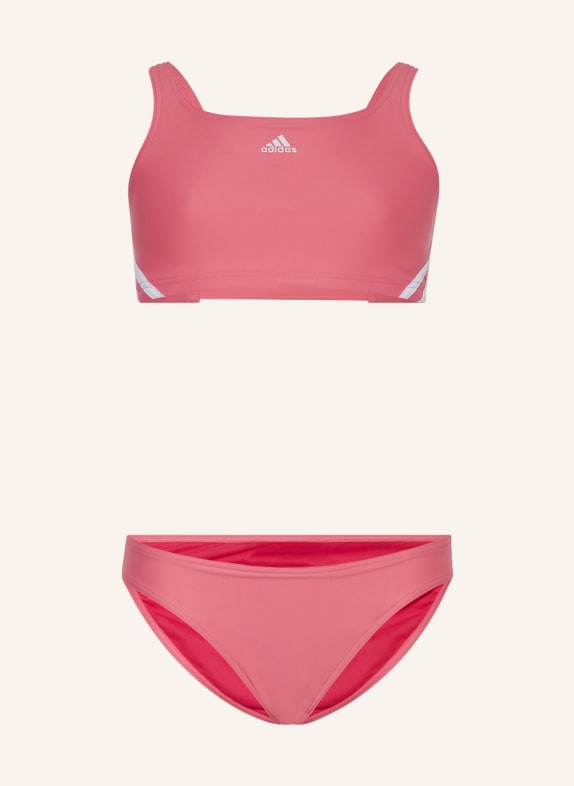 adidas Bustier-Bikini 3-STREIFEN ROSA