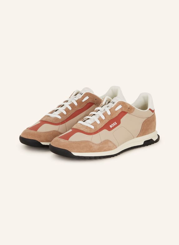 BOSS Sneaker ZAYN BEIGE/ DUNKELORANGE