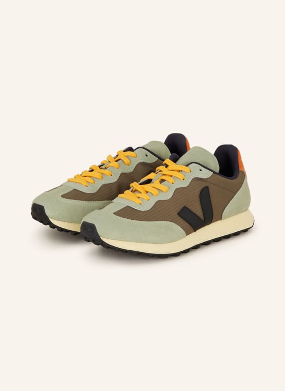 VEJA Sneaker RIO KHAKI/ HELLGRÜN/ ORANGE
