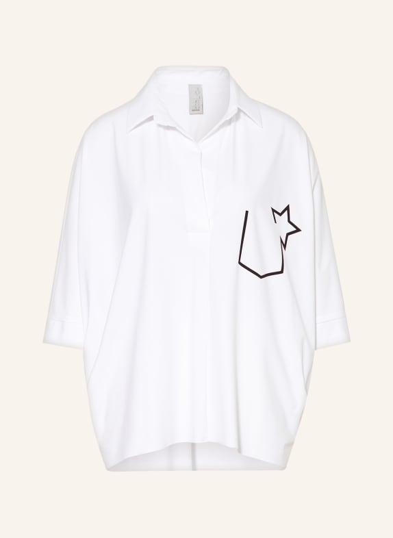 ULLI EHRLICH SPORTALM Oversized-Blusenshirt mit 3/4-Arm WEISS