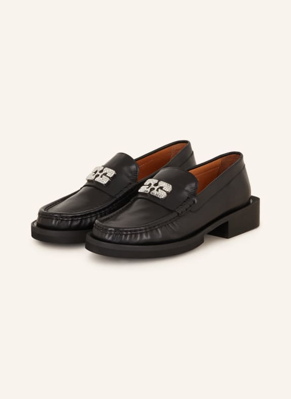 GANNI Loafers with decorative gems