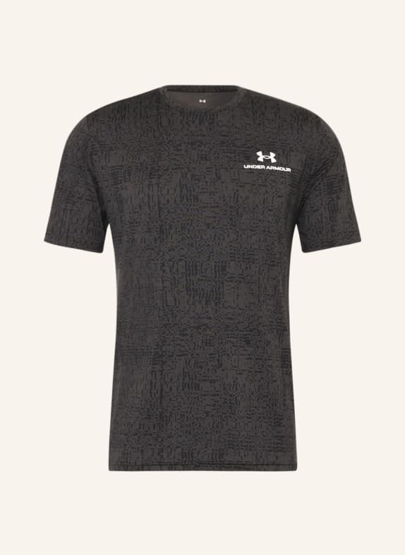 UNDER ARMOUR T-Shirt UA RUSH™ ENERGY CZARNY/ CZIEMNOSZARY