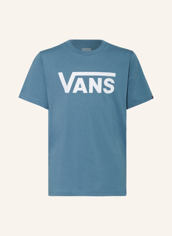 VANS T-Shirt BLAUGRAU/ WEISS