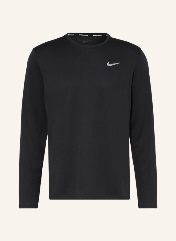 Nike Koszulka do biegania MILER CZARNY