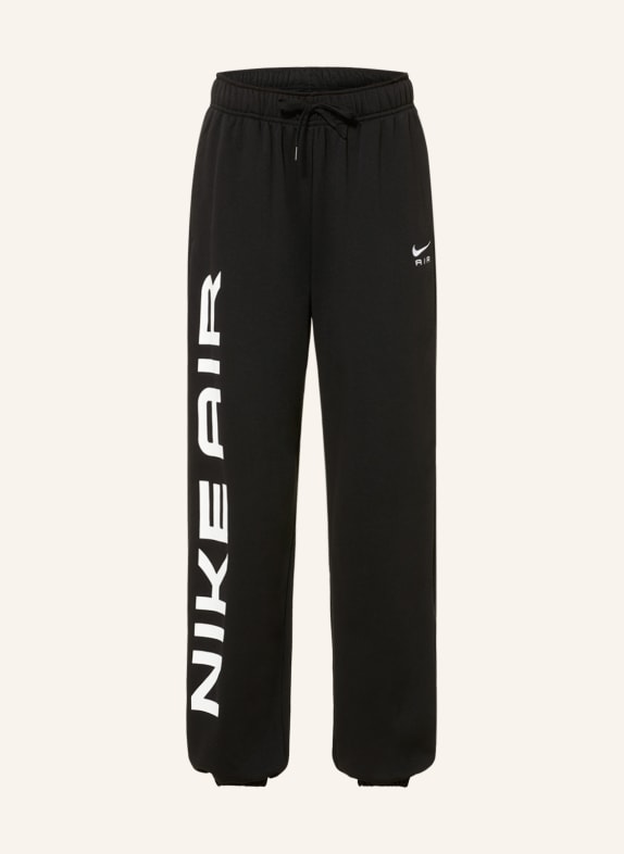 Nike Spodnie dresowe oversize SPORTSWEAR AIR CZARNY/ BIAŁY