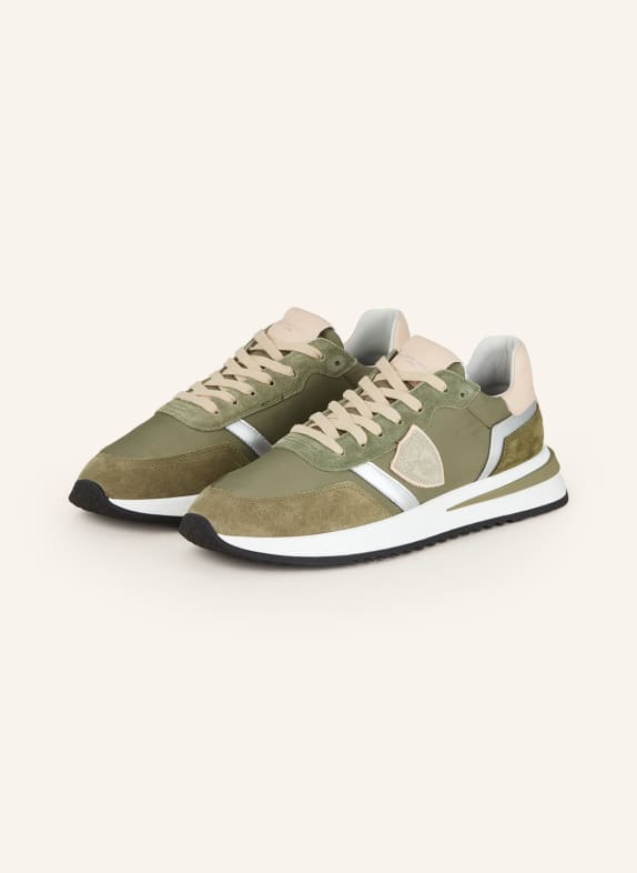 PHILIPPE MODEL Sneakers TROPEZ 2.1 OLIVE/ LIGHT PINK