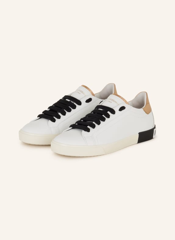 DOLCE & GABBANA Sneakers WHITE/ BLACK