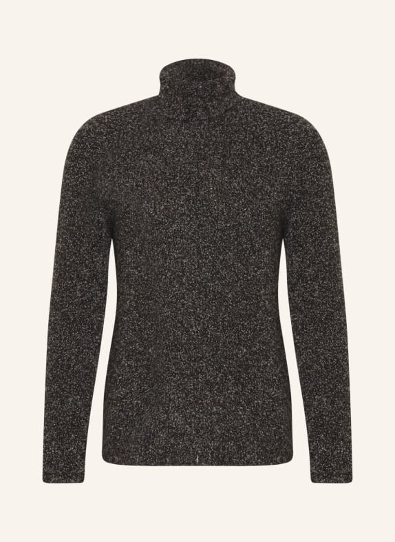 GIORGIO ARMANI Turtleneck sweater in cashmere BLACK/ WHITE
