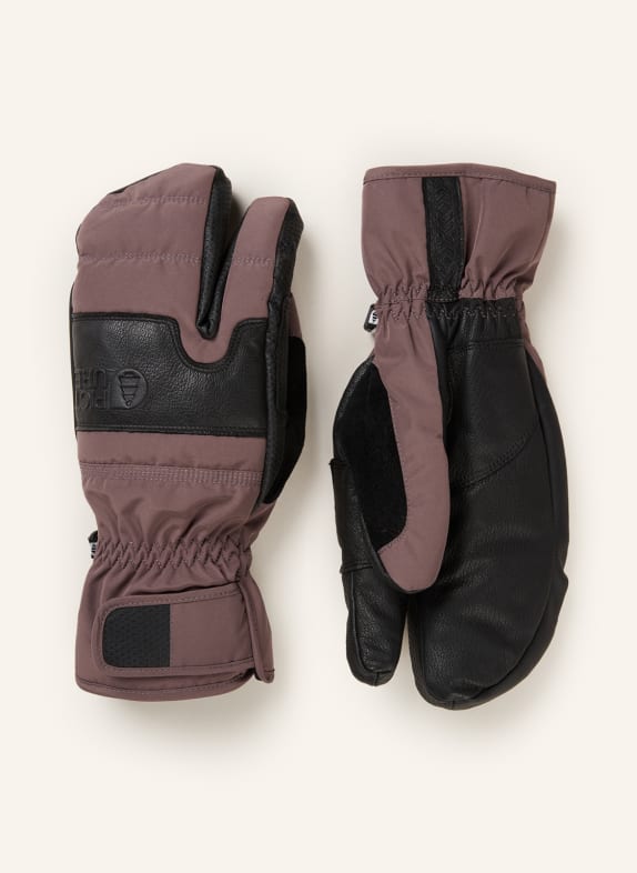 PICTURE Ski gloves SPARKS TAUPE/ BLACK