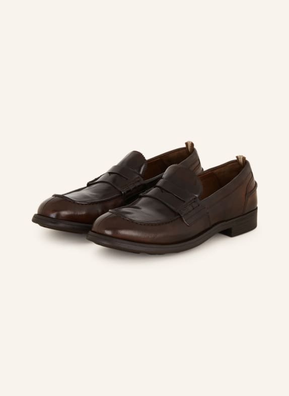 OFFICINE CREATIVE Penny loafers CHRONICLE/056 DARK BROWN