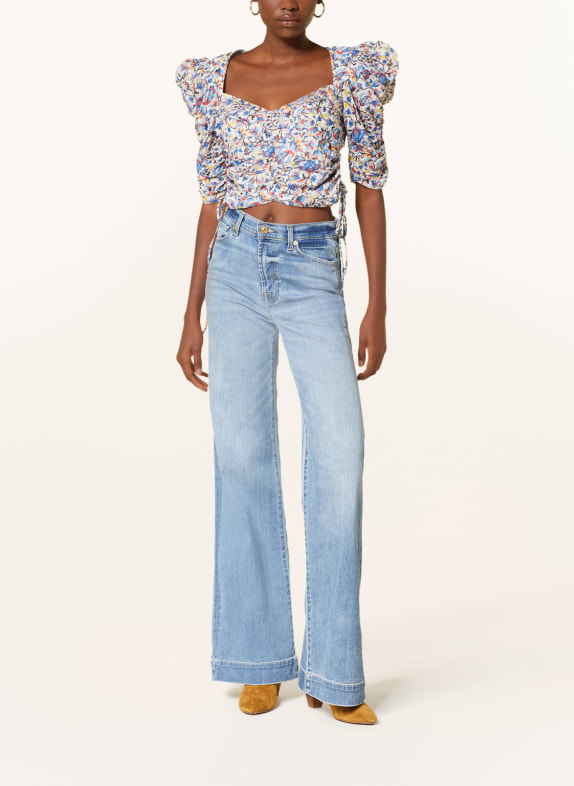 ISABEL MARANT ÉTOILE Cropped shirt blouse GALAOR with 3/4 sleeves