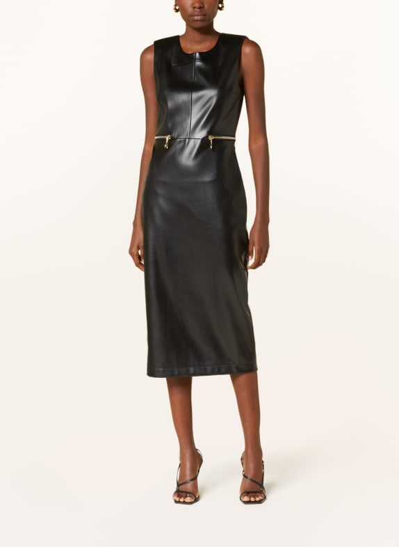 PATRIZIA PEPE Kleid in Lederoptik