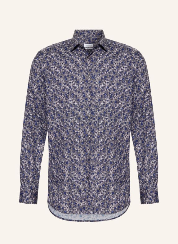seidensticker Hemd Regular Fit TAUPE/ DUNKELBLAU/ WEISS