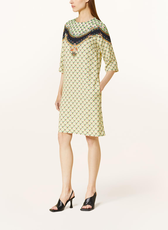 ETRO Dress with 3/4 sleeves GREEN/ BLACK/ YELLOW