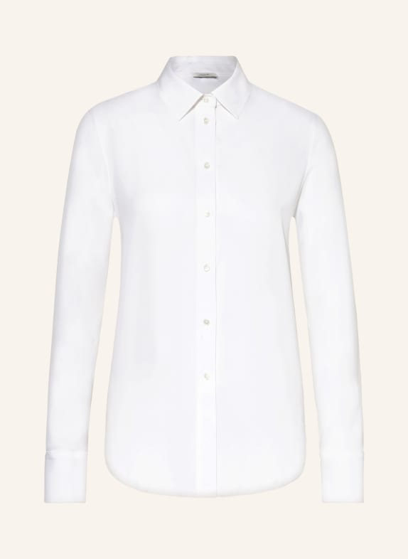 VINCE Hemdbluse aus Seide WEISS
