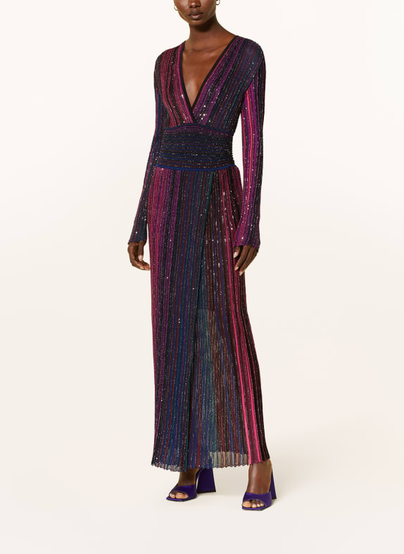 MISSONI Knit dress with sequins and glitter thread