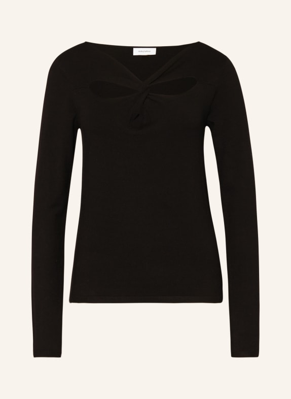 darling harbour Sweater with cut-out BLACK