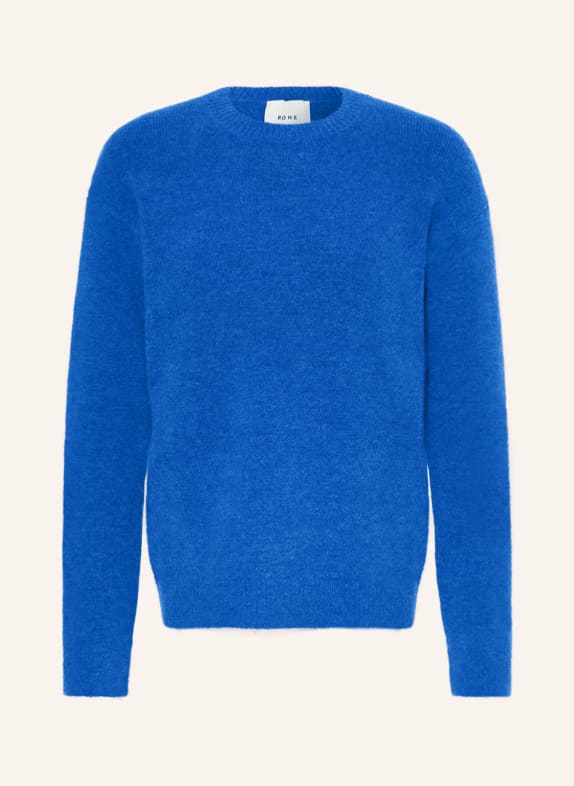 RÓHE Sweater with alpaca BLUE