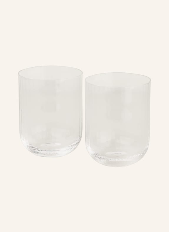 DOLCE & GABBANA CASA Set of 2 drinking glasses CARRETTO WHITE