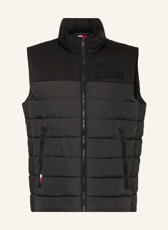 TOMMY HILFIGER Quilted vest NEW YORK BLACK