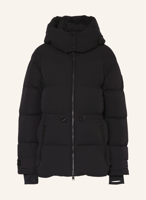 WOOLRICH Down jacket MATT with removable hood BLACK