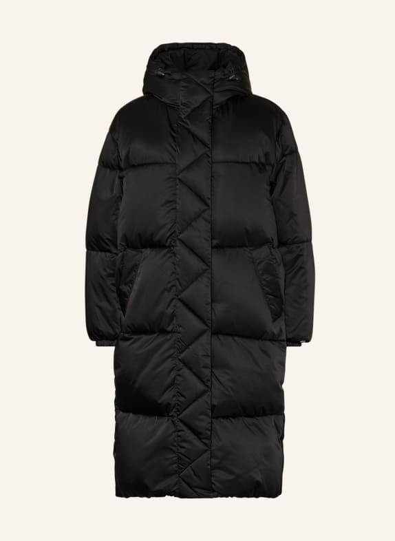 TOMMY JEANS Oversized quilted coat BLACK