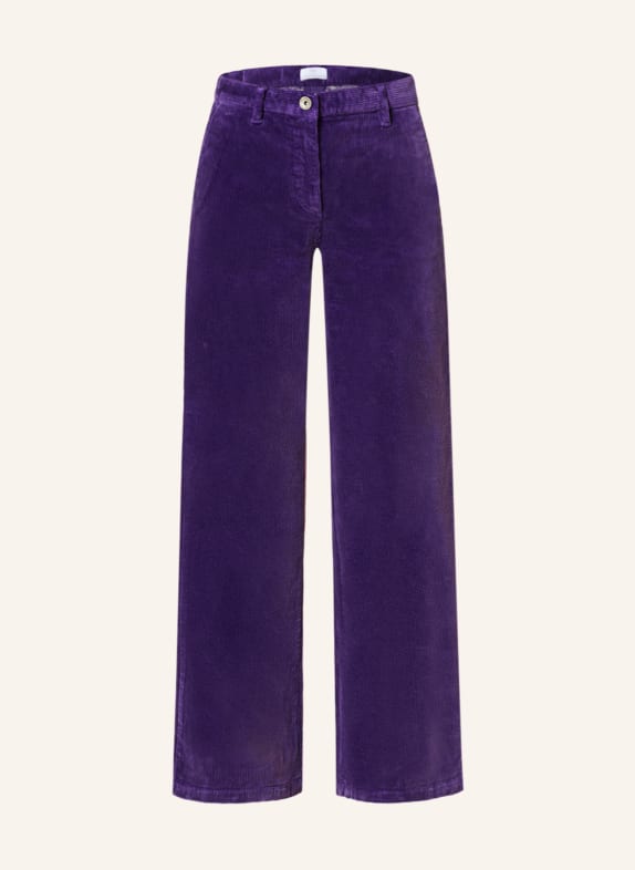 FYNCH-HATTON Wide leg trousers made of corduroy PURPLE