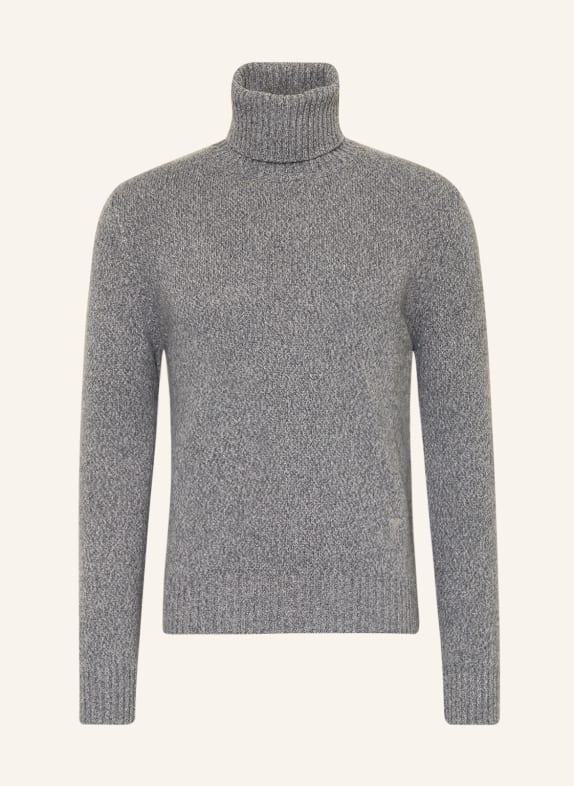 AMI PARIS Turtleneck sweater in cashmere DARK GRAY