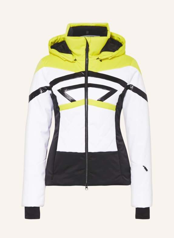 SPORTALM Ski jacket BLACK/ WHITE/ YELLOW