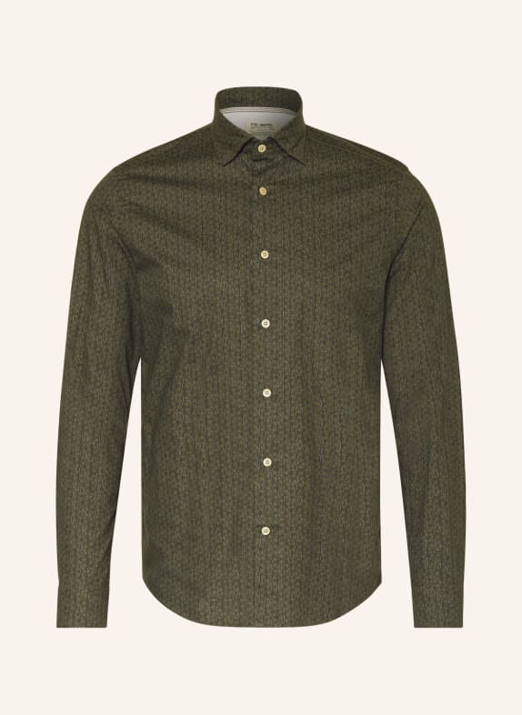 FIL NOIR Shirt TREVISO shaped fit LIGHT GREEN/ DARK GREEN/ GREEN