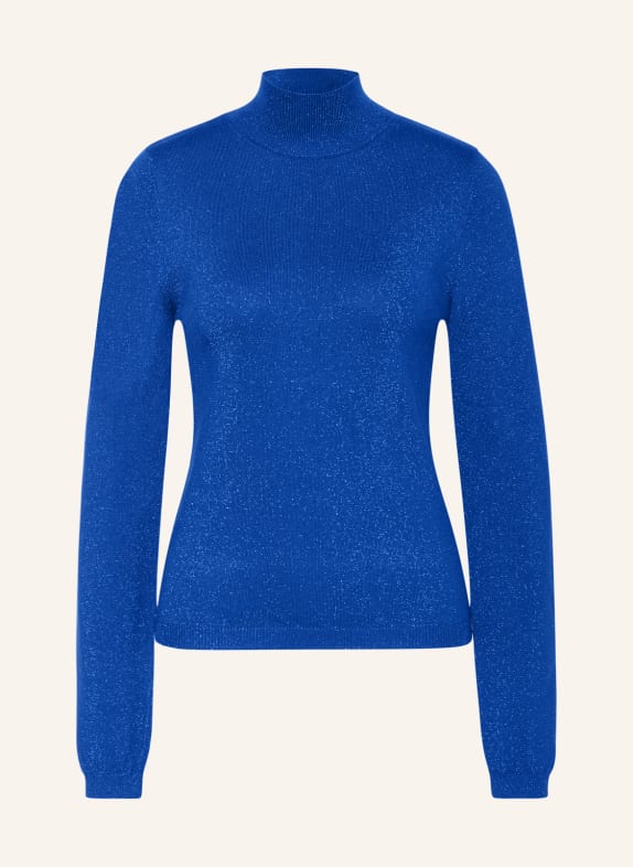 lollys laundry Sweater BEAUMONT with glitter thread BLUE