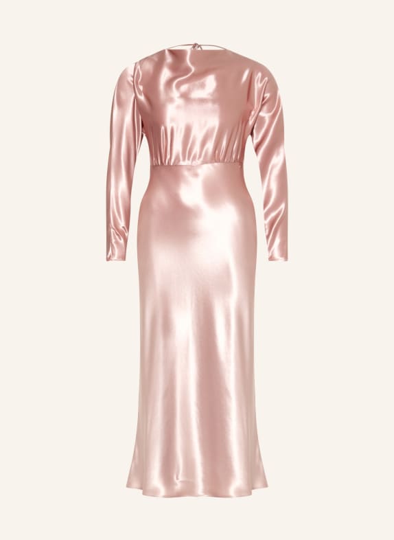 Calvin Klein Saténové šaty SVĚTLE RŮŽOVÁ
